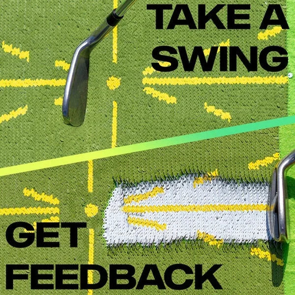 Golf Training Mat for Swing Detection Batting - alternate angle