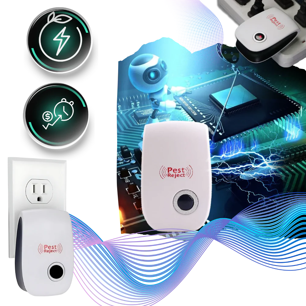 Energy Efficient Ultrasonic Pest Repeller - alternate angle