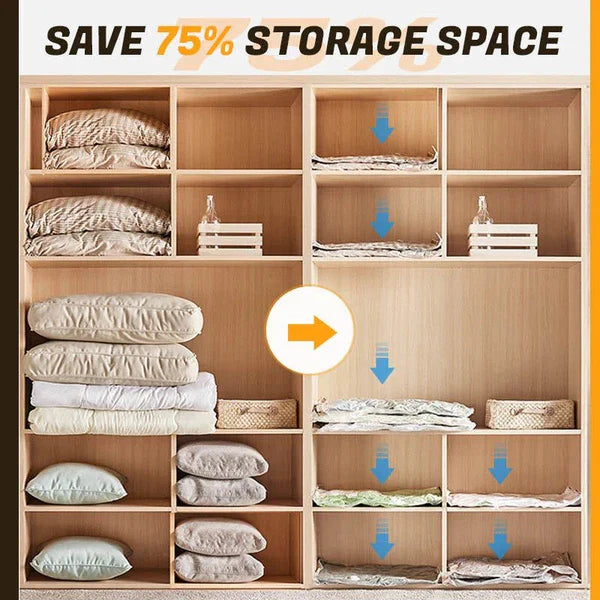 Durable Electric Vacuum Compression Bag - 75% More Storage! - detail