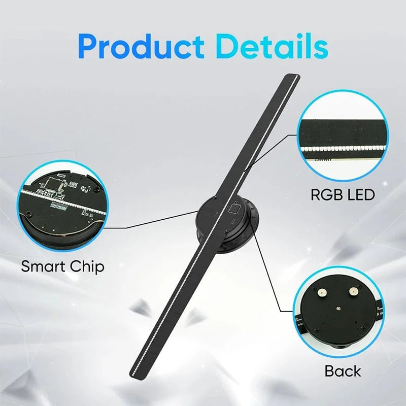 3D Hologram LED Fan Projector - detail