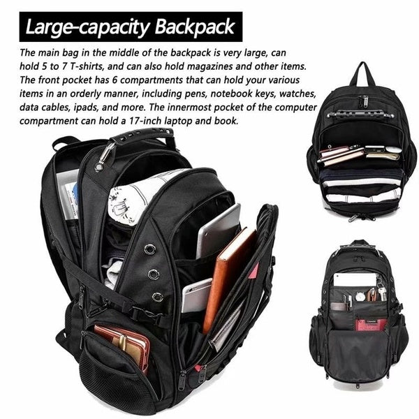 Anti-Theft Spacious Travel Backpack - detail