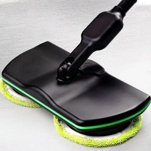 Cordless Electric Spin Mop Floor Cleaner Scrubber - alternate angle