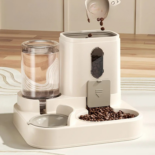 2-in-1 Gravity Pet Feeder and Water Dispenser