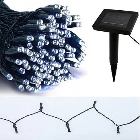 Firefly Solar mini LED Christmas lights on String - alternate angle