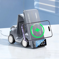 5-in-1 Forklift Design MagSafe Wireless Charger with Alarm Clock & Night Light