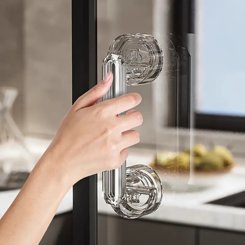 Door Handle With Suction Cup For Practical Handling - alternate angle