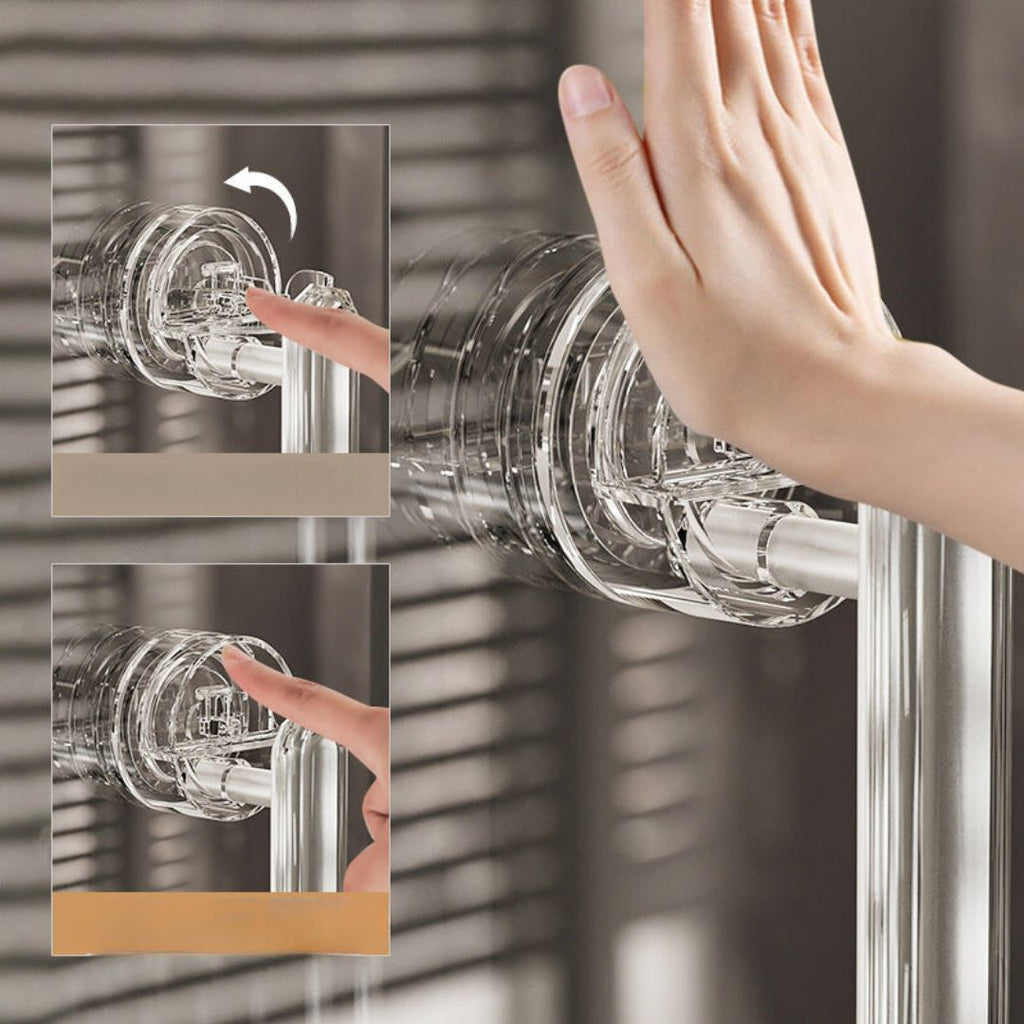 Door Handle With Suction Cup For Practical Handling - detail
