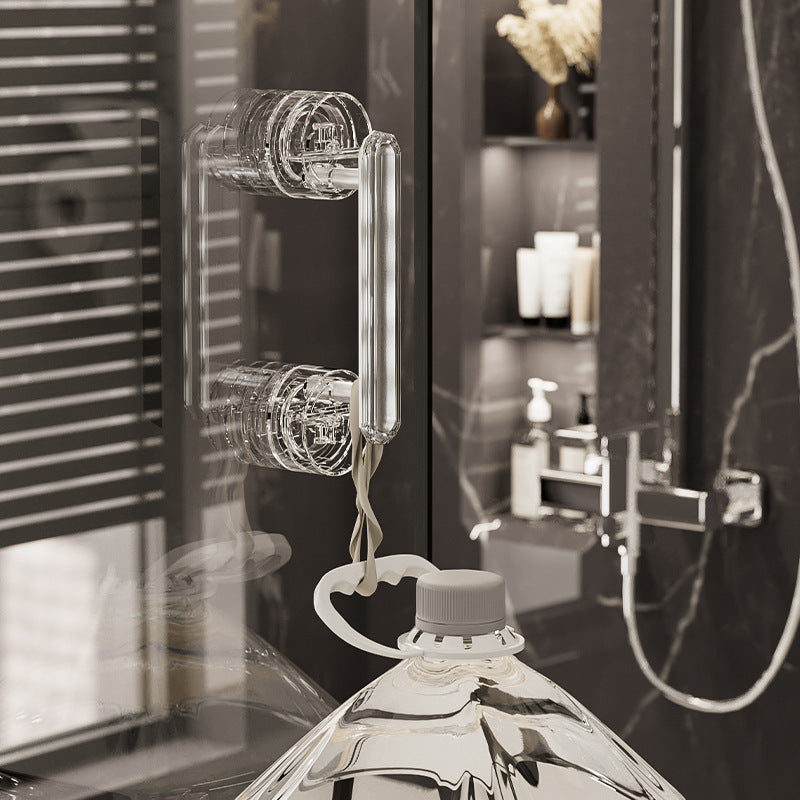 Door Handle With Suction Cup For Practical Handling - in use