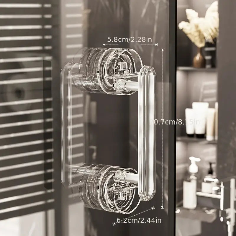Door Handle With Suction Cup For Practical Handling - alternate angle