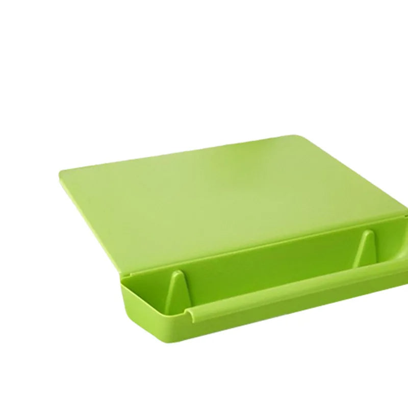 2-in-1 Cutting Board with Slide-Out Storage Tray - detail