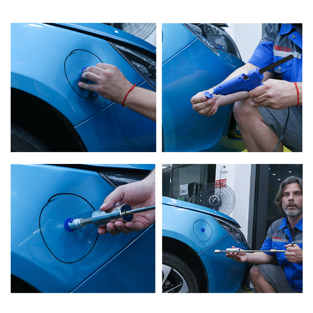 Easy DIY Car Dent Removal Tool Kit - in use