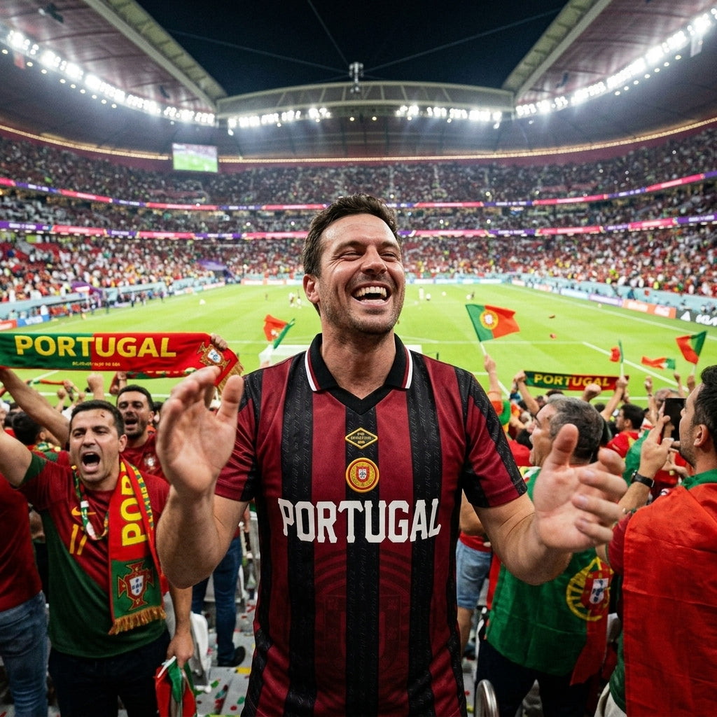 Portugal Men Soccer Jersey || Maillot de Soccer Portugal Homme