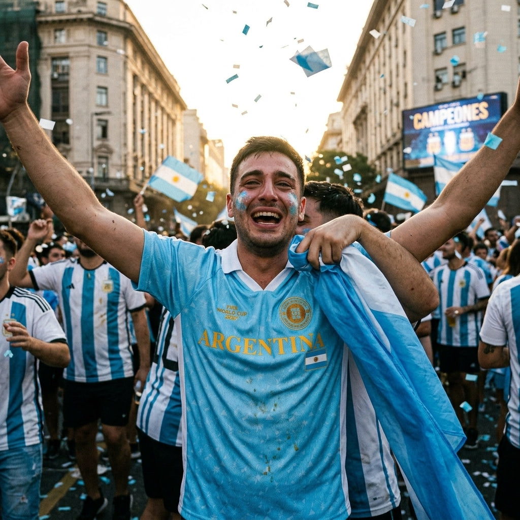 Argentina Collar Soccer Jersey || Chandail Col Argentine