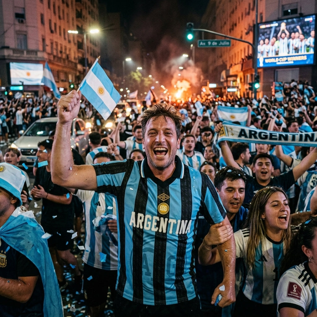 Argentina Men Soccer Jersey || Maillot de Soccer Argentine Homme