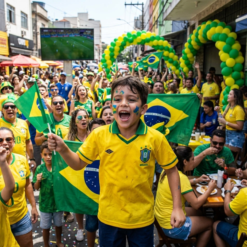 Brasil Kids Soccer Jersey || Maillot de Soccer Brsil Enfant