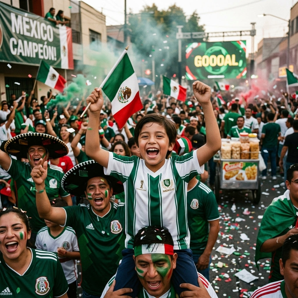 Waffle Effect Kids Mexico Jersey || Maillot Mexique en Jersey Gaufr Enfant