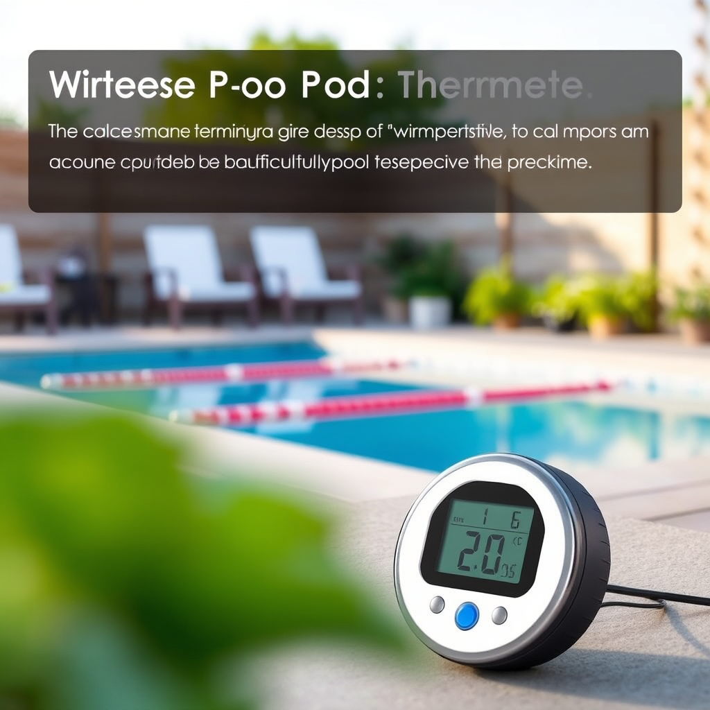Wireless Pool Thermometer - Accurate Swimming Pool & Pond Temperature Monitor