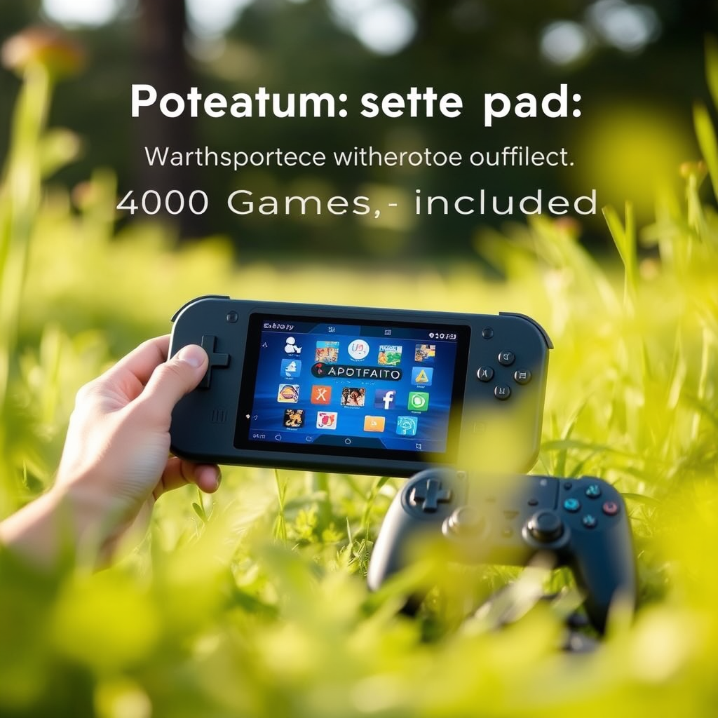 Portable Game Pad With 400 Games Included + Additional Player Controller