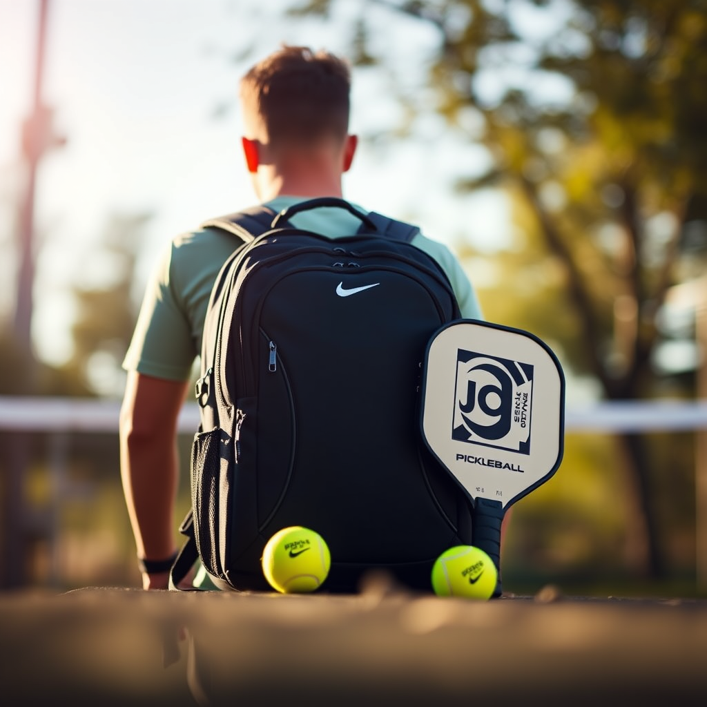 Pickleball Backpack and Pickleball Set