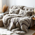 Adult Faux Fur Blanket and 2 pillowcases Winter Preorder