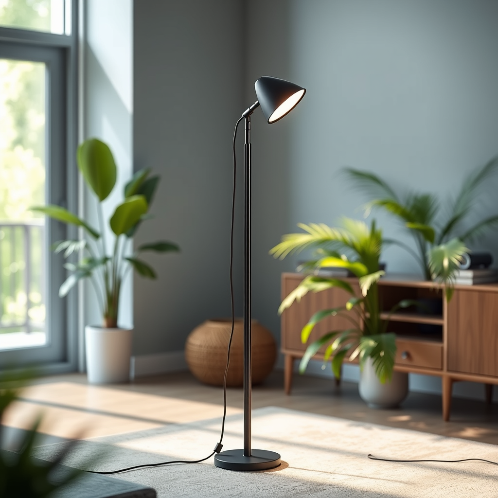 Natural Daylight LED Adjustable Beam Floor Lamp