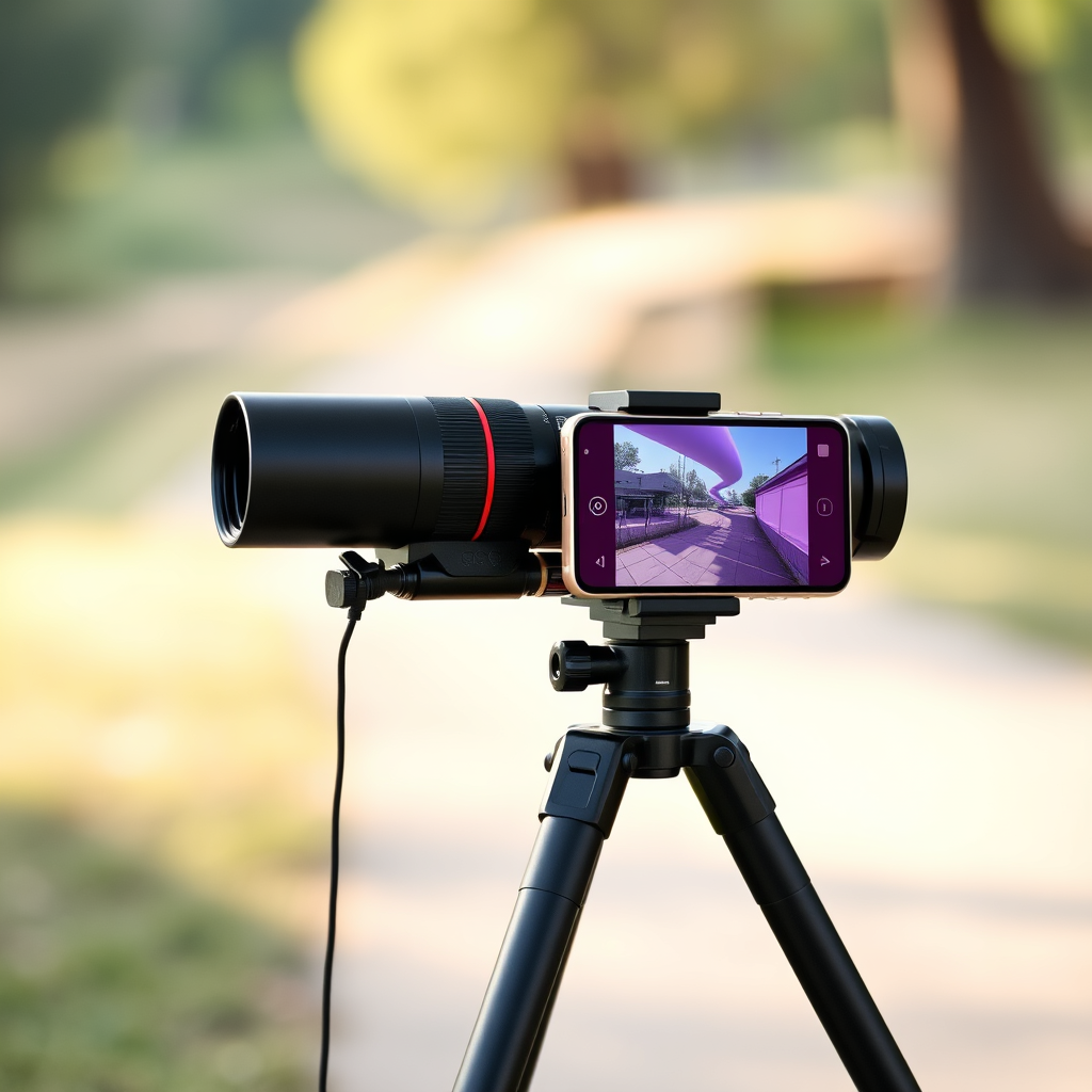 Monocular Telescope With Smartphone Holder & Tripod