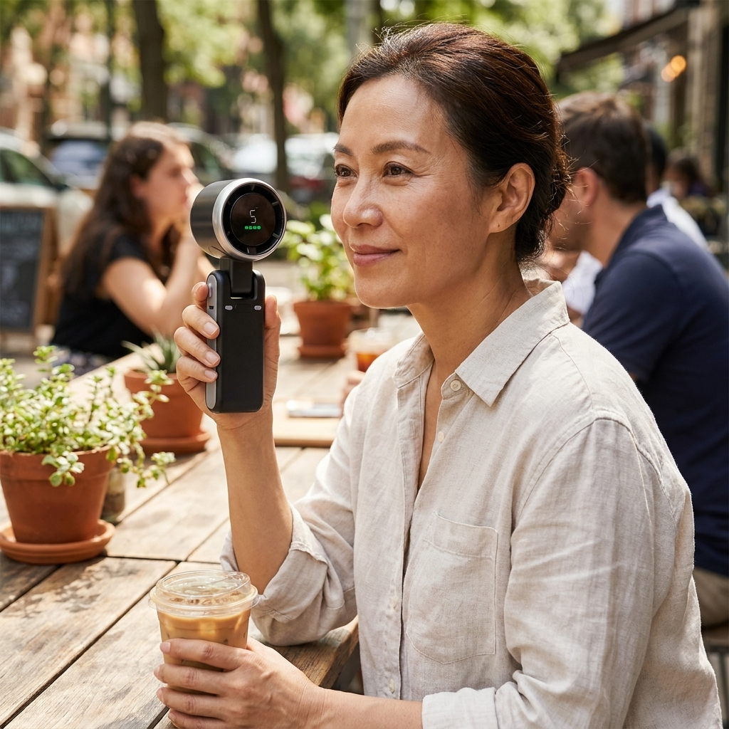 Foldable Handheld Turbo Fan lifestyle
