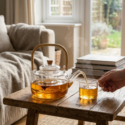 Borosilicate Glass Teapot lifestyle