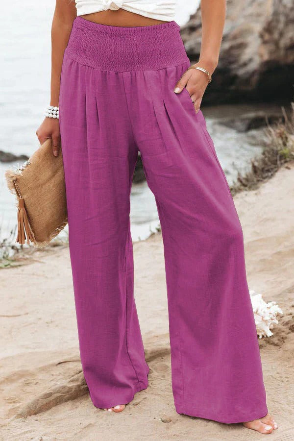 Pantalons en coton et en lin