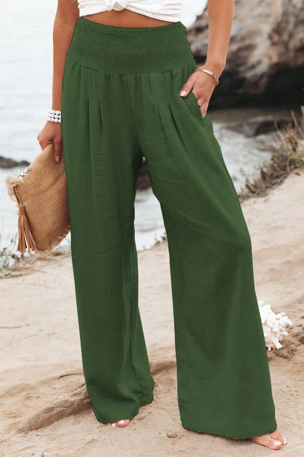 Cotton and Linen Pants - alternate angle
