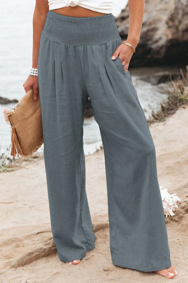 Cotton and Linen Pants - alternate angle