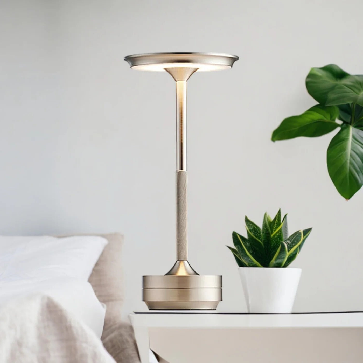 Cordless Table Lamp with Touch Control & Modern Nordic Design - alternate angle