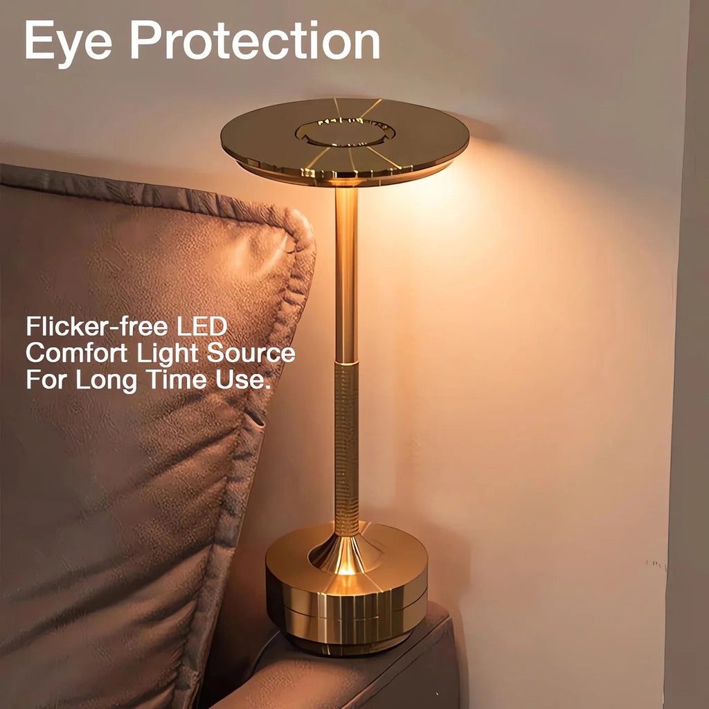 Cordless Table Lamp with Touch Control & Modern Nordic Design - alternate angle