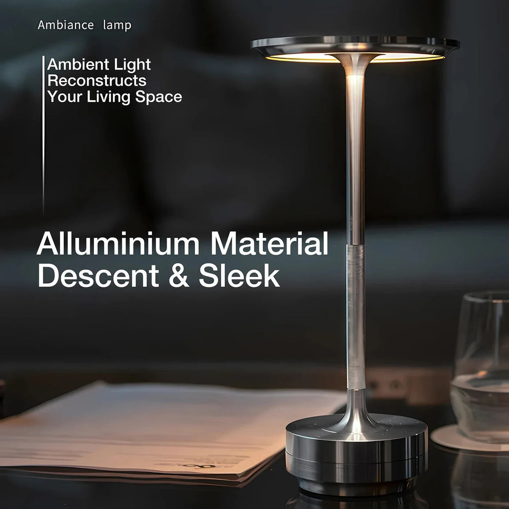 Cordless Table Lamp with Touch Control & Modern Nordic Design - detail