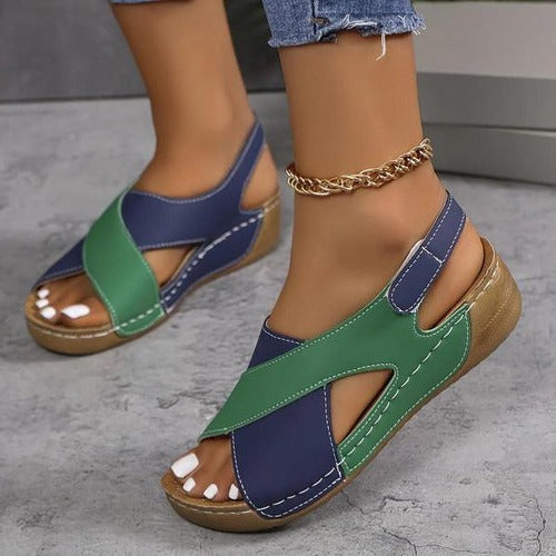 Ergonomic Slide Sandals for Everyday Use - in use