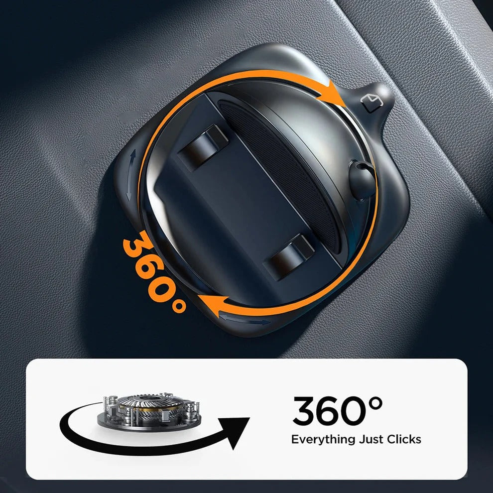 360 degrees Rotating Car Phone Holder - in use