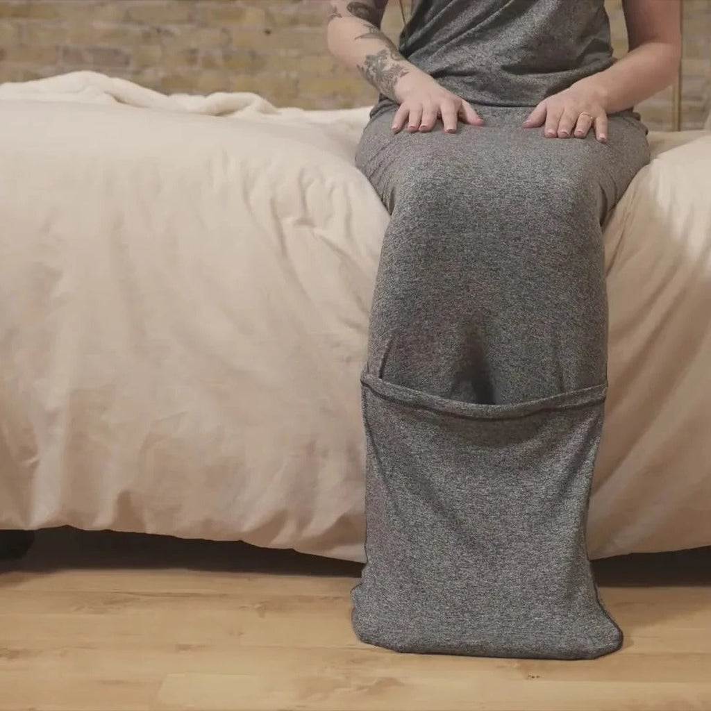 Adult Swaddle Blanket - in use