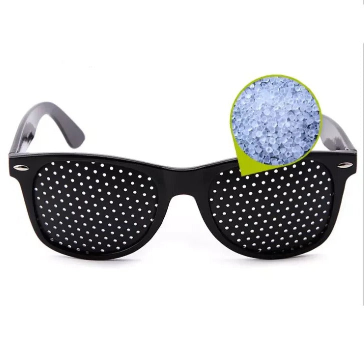 Corrective Pinhole Glasses - in use