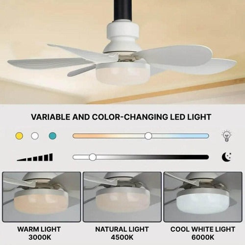 Ceiling-mounted fan - alternate angle