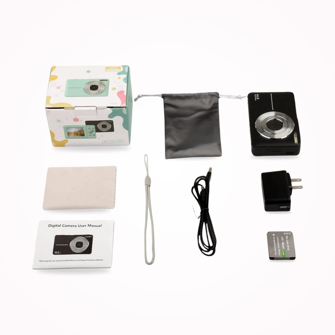 Compact Digital Camera with Retro Design - detail