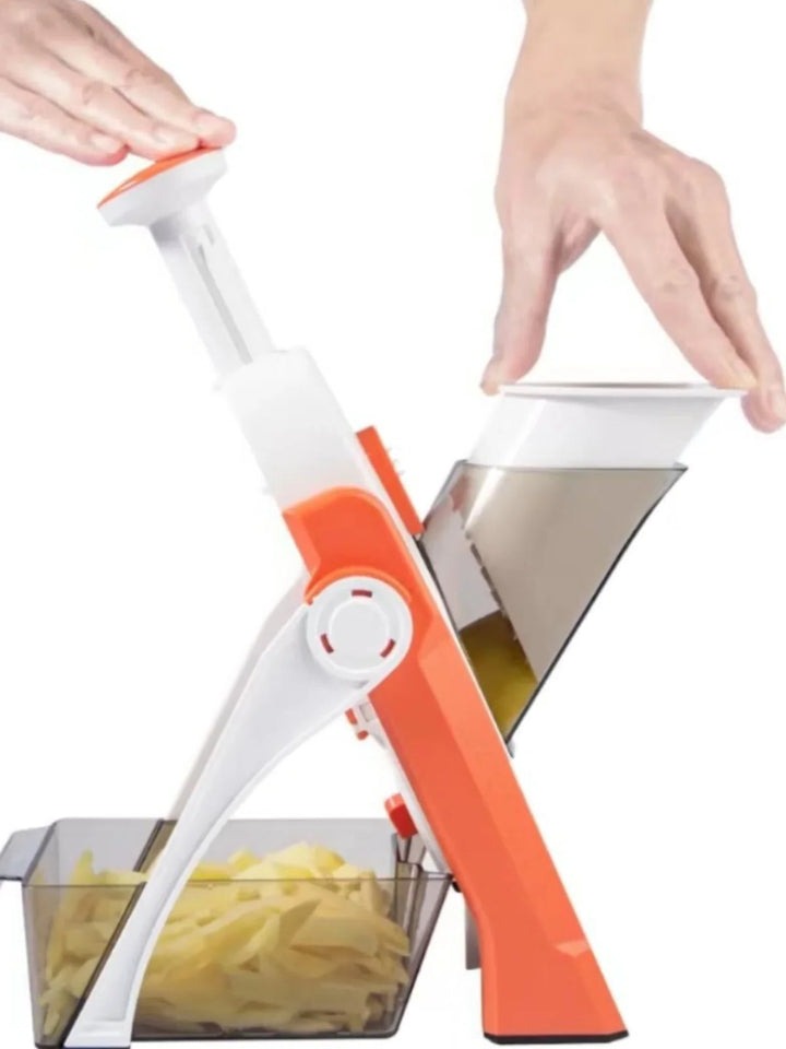 5-in-1 Vegetable Slicer with Collecting Tray - Multi-Blade Food Chopper & Dicer - detail