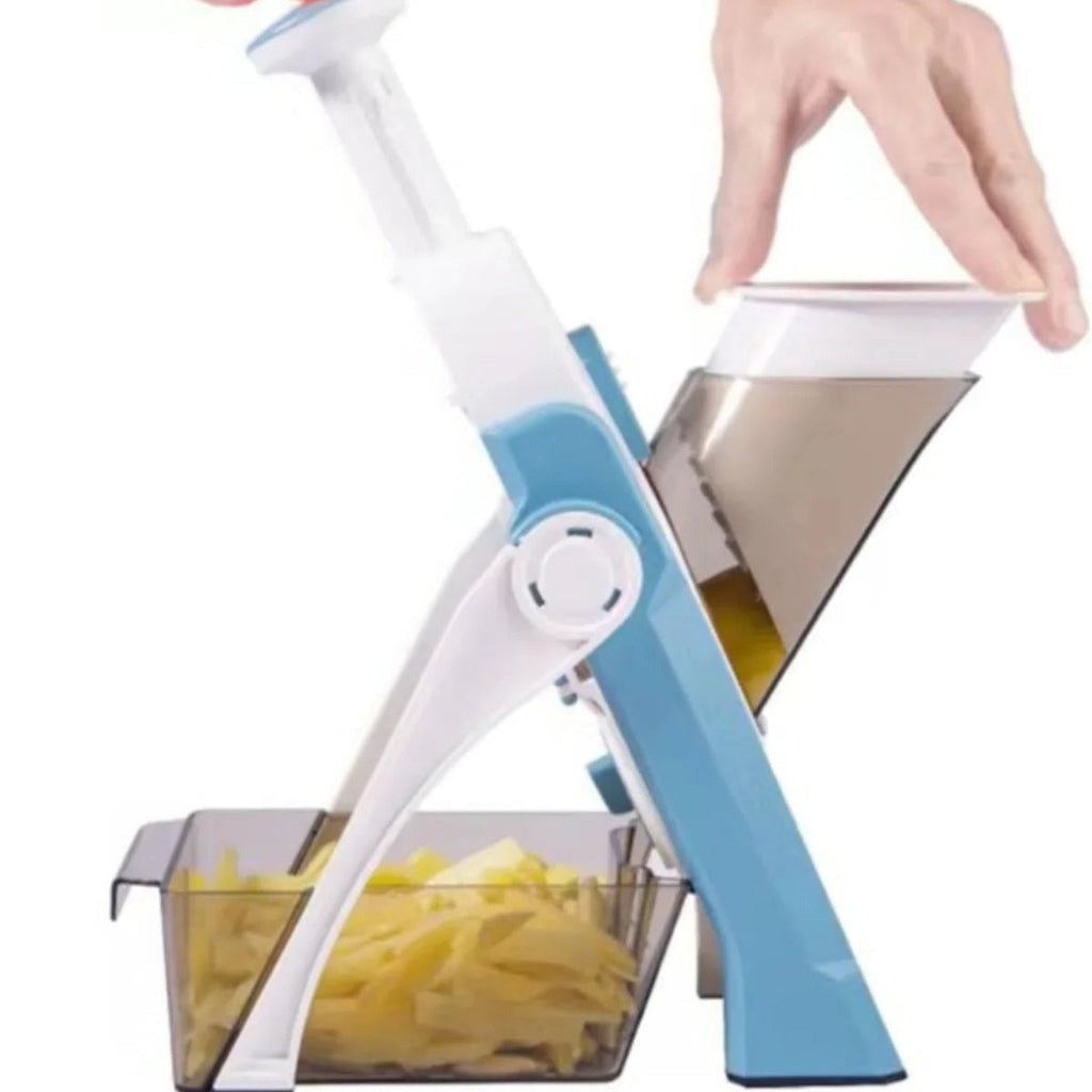 5-in-1 Vegetable Slicer with Collecting Tray - Multi-Blade Food Chopper & Dicer