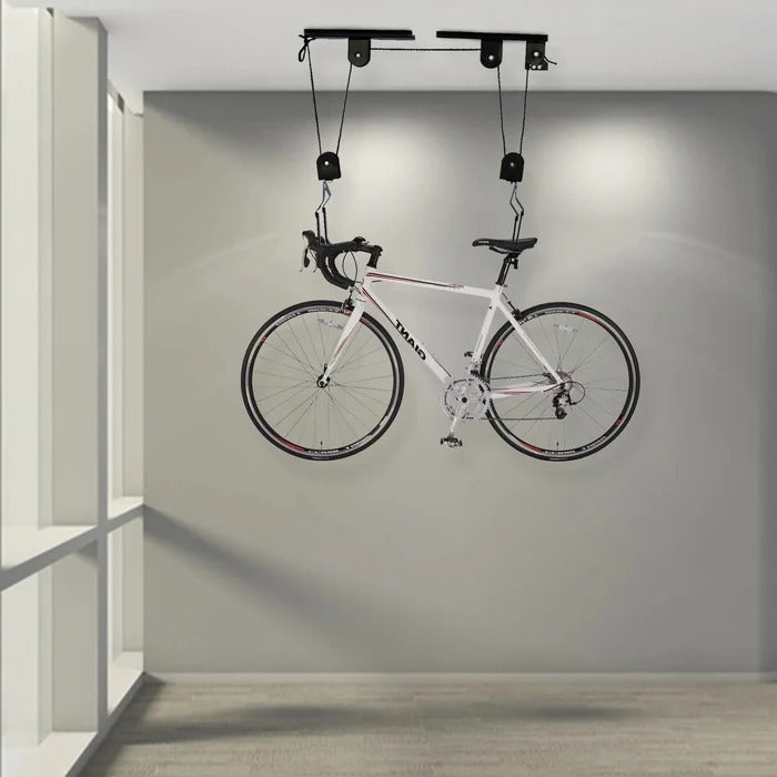 Ceiling Mounted Bike Hoist - alternate angle