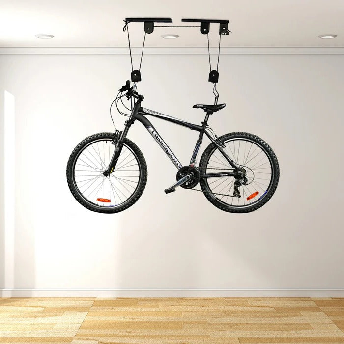 Ceiling Mounted Bike Hoist - alternate angle