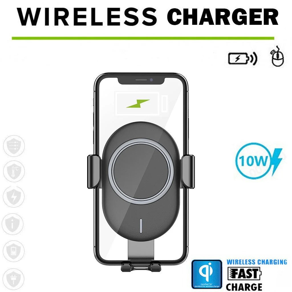 Auto Clamping Wireless Car Charger - alternate angle