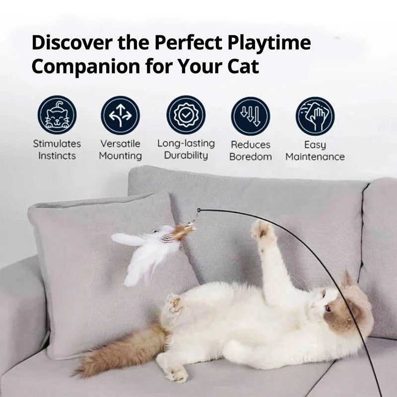Bird Simulation Toy Set for Cats - alternate angle