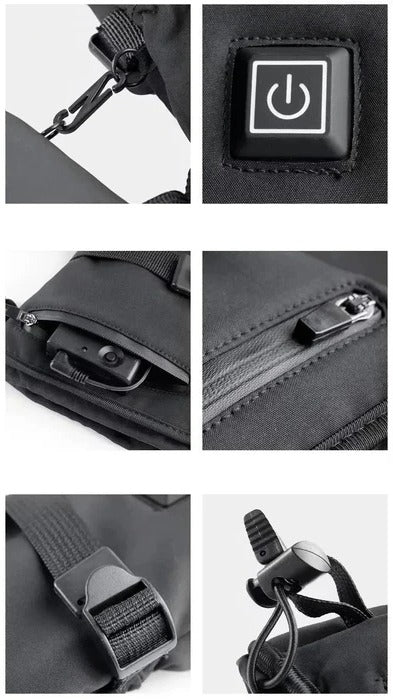 Heated Motorcycle Gloves - in use