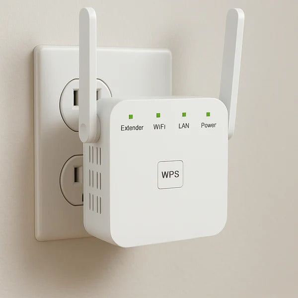 5G Dual-Band WiFi Booster - Extends Coverage Up to 1000 ft with