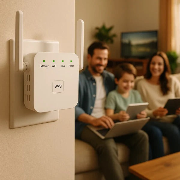 5G Dual-Band WiFi Booster - Extends Coverage Up to 1000 ft with - alternate angle
