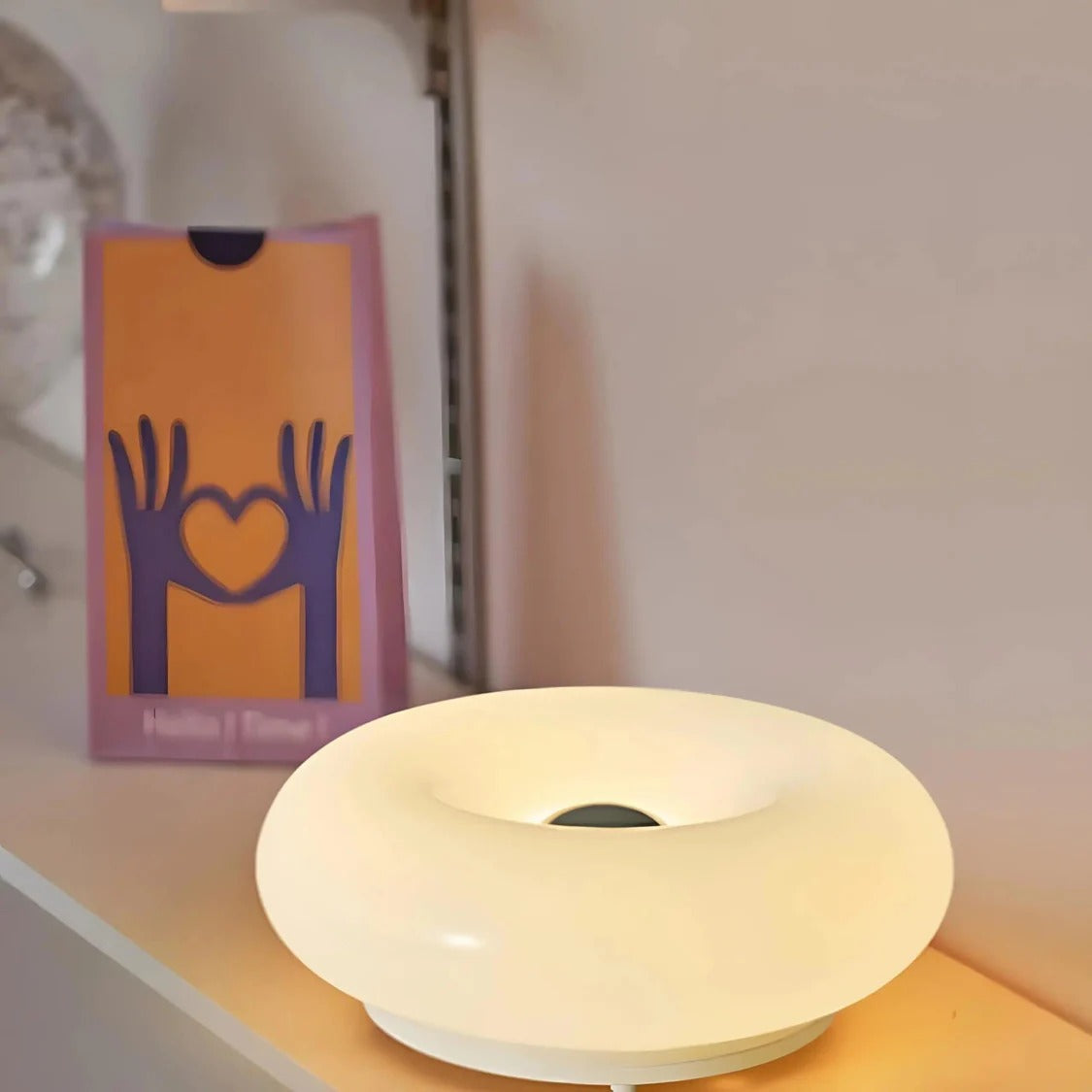 Donut LED Touch Lamp - alternate angle